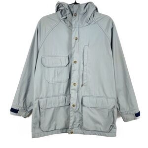 Vintage Woolrich Women's‎ Pocket Utility Chore Jacket Coat, Blue - Size L